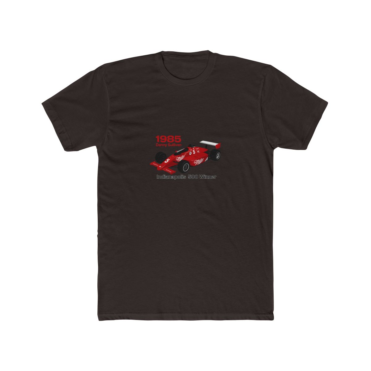 Danny Sullivan 1985 Indy 500 Winner T-Shirt - alternate angle 2, merchandise