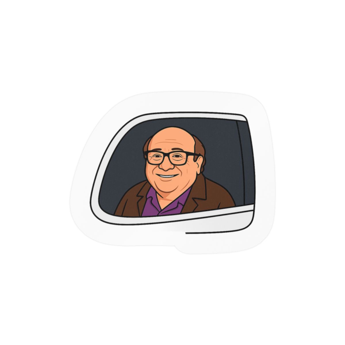 Danny DeVito Funny Car Window Sticker | Bold Vinyl Decal - Official Stickers merchandise