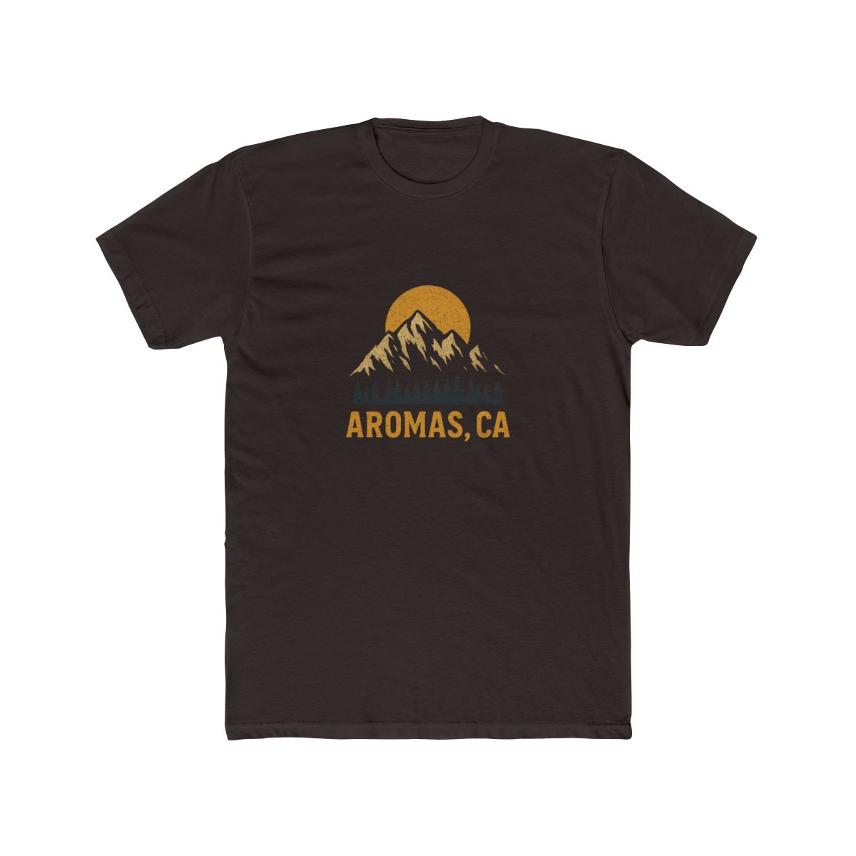 Aromas California Mountain Sunrise Sunset T-Shirt - alternate angle 3, merchandise