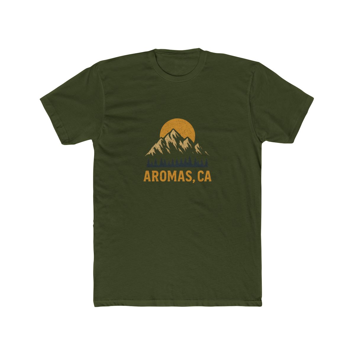Aromas California Mountain Sunrise Sunset T-Shirt - alternate angle 5, merchandise