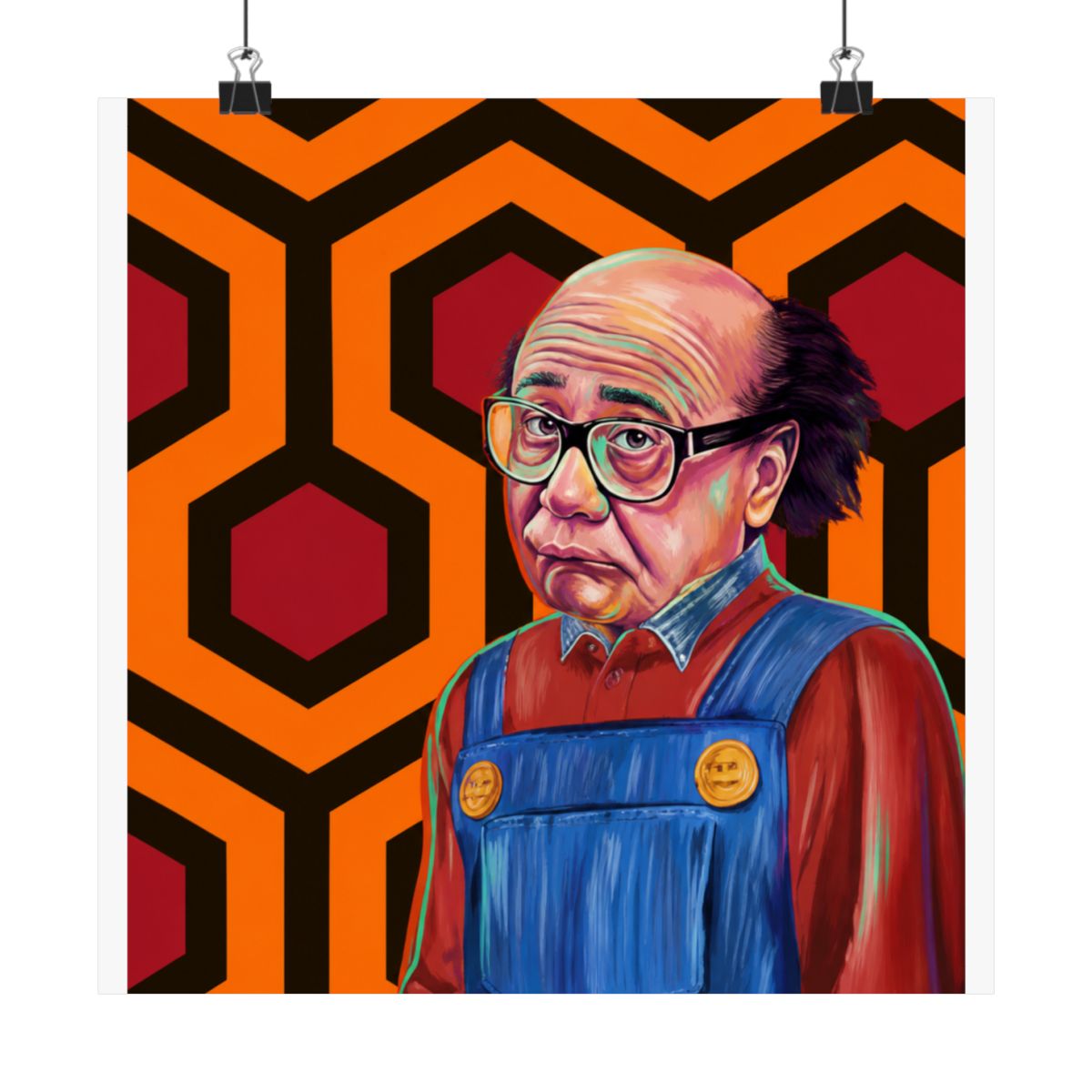 Danny by AntDel Danny DeVito The Shinning Mashup Digital Art Print - alternate angle 5, merchandise