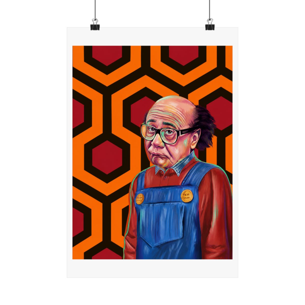Danny by AntDel Danny DeVito The Shinning Mashup Digital Art Print - alternate angle 2, merchandise
