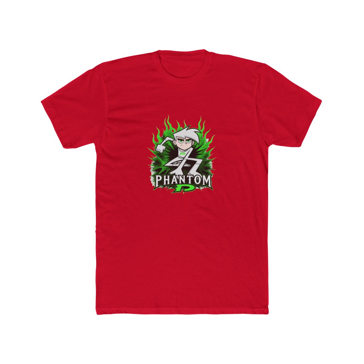 Danny Phantom Green Metal Graphic T Shirt - Black - Medium - alternate angle 4, merchandise