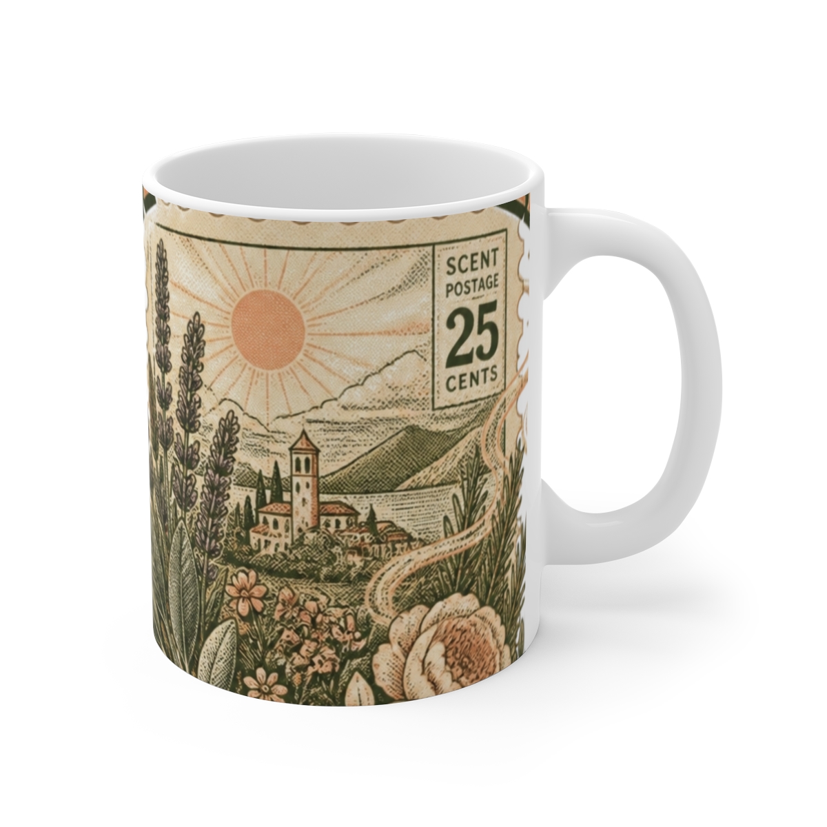Danny Aromas "Greetings from Aromaville" White Mug